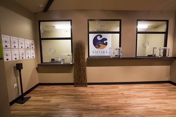 A view of the purchasing area at Sahara Wellness, at 420 E. Sahara Ave., Tuesday, Feb. 2, 2016. The facility is the the first all-female-owned medical marijuana dispensary in Las Vegas.