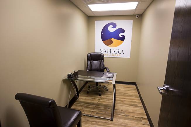 A private consulting room is shown at Sahara Wellness, at 420 E. Sahara Ave., Tuesday, Feb. 2, 2016. The facility is the the first all-female-owned medical marijuana dispensary in Las Vegas.