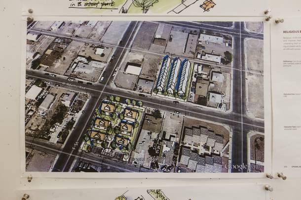 A look at a Historic Westside revitalization plan spearheaded by Steven Clarke, Director of the UNLV Downtown Design Center, on Jan. 29, 2016.