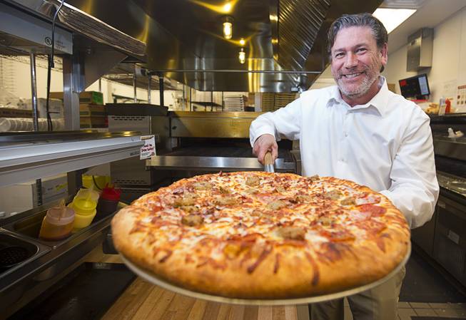 Bryon Stephens, president and COO of Marco’s Pizza, stands in Marco’s Pizza at 3400 S. Hualapai Way on Thursday, Feb. 4, 2016. Stephens recently appeared on CBS’ “Undercover Boss.” The franchise has nearly 700 locations in 35 states and plans to open eight more in the Las Vegas Valley, Stephens said.