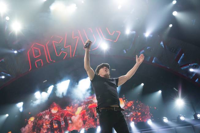 ACDC performs at the MGM Grand Garden Arena, Friday Feb. 5, 2016.