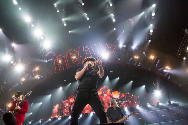 ACDC performs at the MGM Grand Garden Arena, Friday Feb. 5, 2016.