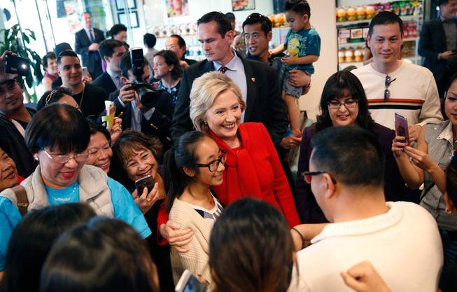 Hillary at Lee's Sandwiches