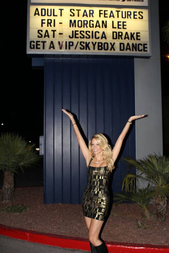 Jessica Drake at Sapphire Gentlemen’s Club on Saturday, Feb. 20, 2016, in Las Vegas.
