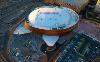 T-Mobile Arena photographed Tuesday, March 15, 2016, near Monte Carlo and New York-New York.