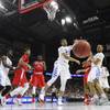 Kentucky guard Jamal Murray (23) loses the ball while driving to the basket during the first half of a first-round men's college basketball game against Stony Brook in the NCAA Tournament, Thursday, March 17, 2016, in Des Moines, Iowa. 