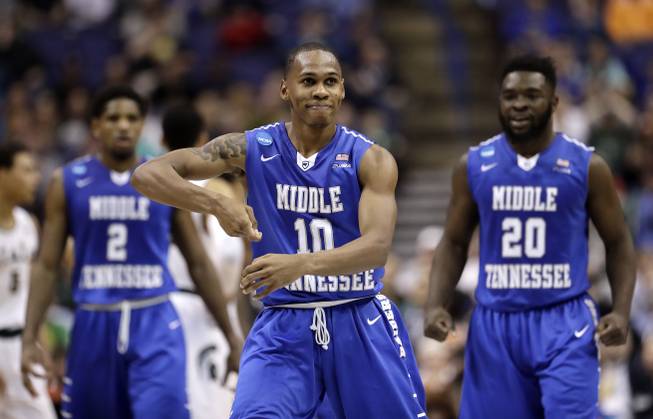 NCAA Basketball-Middle Tennessee-Michigan State