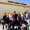 The cast of Criss Angel’s “Mindfreak Live!” is shown outside Angel’s headquarters and warehouse in Las Vegas.