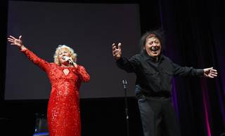 The 94th birthday of Las Vegas comedy legend Marty Allen, with wife Karon Kate Blackwell, on Saturday, March 26, 2016, at Rampart.