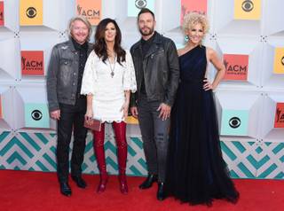 Little Big Town arrives at the 51st annual Academy of Country Music Awards on Sunday, April 3, 2016, at MGM Grand Garden Arena.