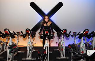 Jennifer Barnet attends the grand opening of Xcycle on Saturday, April 9, 2016, in Boca Park.