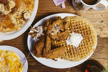 KK’s Chicken and Waffles from Lolo’s.