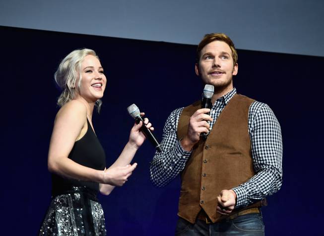 Jennifer Lawrence and Chris Pratt attend Day 1 of CinemaCon ...
