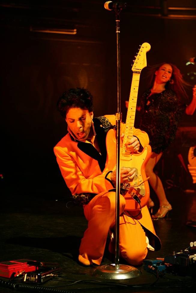 Prince headlines at the Rio in Las Vegas in 2006.