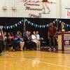 Denver Broncos linebacker Brandon Marshall appears at a Cimarron-Memorial High assembly Friday, May 13, 2016, during which the school retired his jersey.