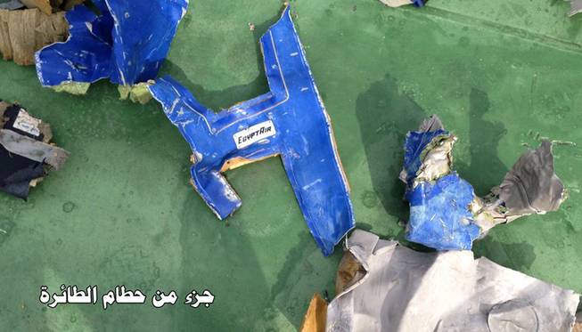 EgyptAir flight wreckage