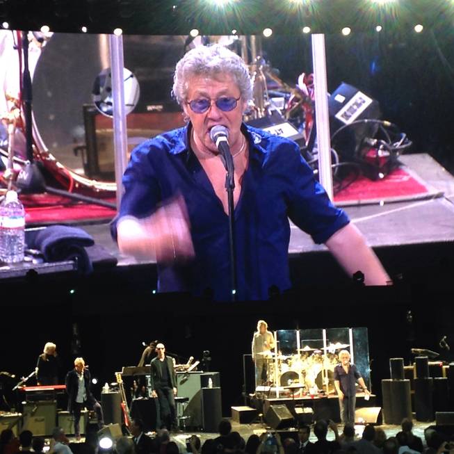 The Who performs at the Colosseum on Sunday, May 29, 2016, in Caesars Palace.