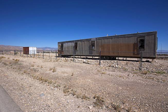 An empty trailer sits on the former Spanish View Tower development site on West Maule Avenue, near Durango Drive and I-215, is shown Thursday, June 16, 2016.