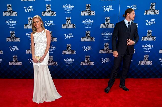 Sydney Esiason joins Matt Martin on the Red Carpet leading up to the 2016 NHL Awards at The Joint inside the Hard Rock Hotel and Casino on Wednesday, June 22, 2016.