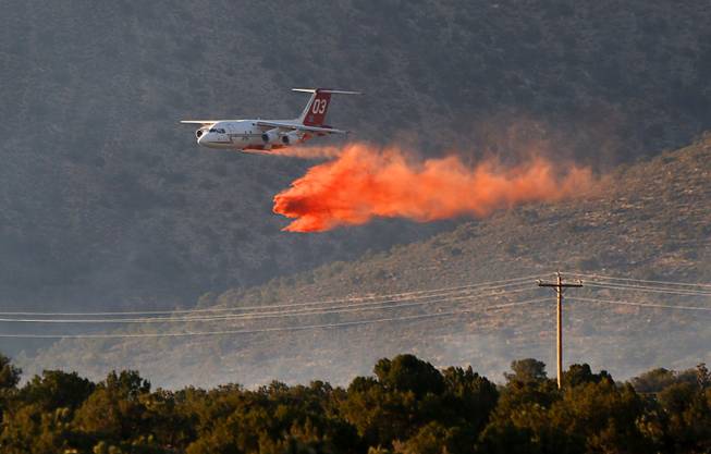 Brush Fire Burns Near Lovell Canyon
