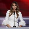 Melania Trump speaks during the Republican National Convention in Cleveland.