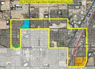 The Choice Neighborhood Initiative in North Las Vegas aims to revitalize the distressed urban area outlined on this aerial map.