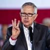 Senator Harry Reid speaks about Democratic nominee for President Hillary Clinton as she holds a rally to talk about plans for growing the economy and other concerns at IBEW Local 357 on Thursday, August 4, 2016.