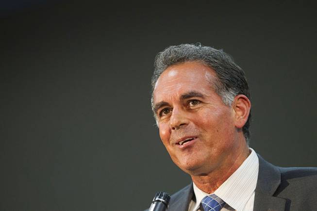 Danny Tarkanian, Republican candidate for U.S. Congress, speaks at the Henderson Convention Center Wednesday, Aug. 17, 2016.