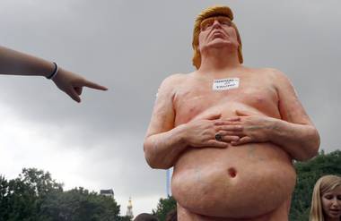 What was created in Las Vegas has not stayed in Las Vegas. Five life-sized statues of a naked Donald Trump, showing off a miniaturized member, appeared across the country early Thursday and stirred up a frenzy on …