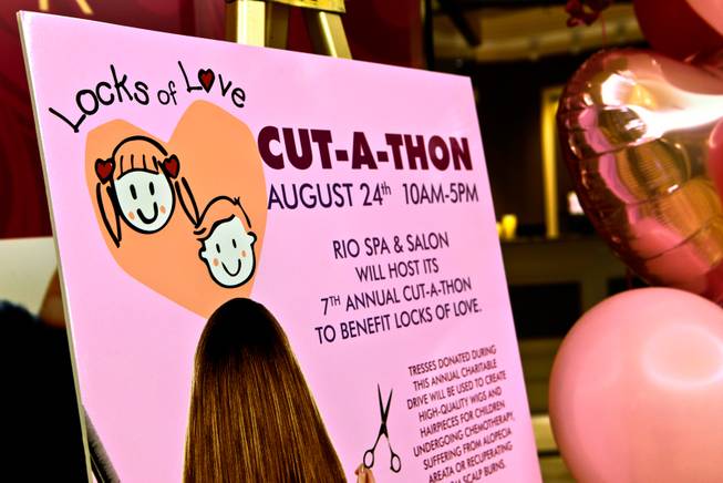 The Rio Spa & Salon host its Seventh annual Cut-A-Thon to benefit Locks of Love on Wednesday, August 24, 2016. L.E. Baskow.