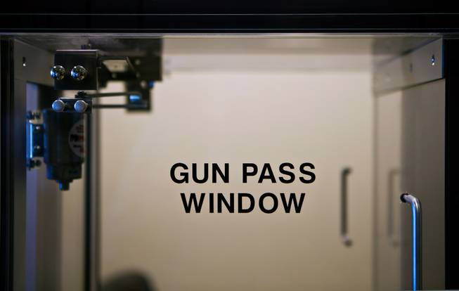 A gun pass window for officers is now in operation within the Spring Valley Area Command just open to service a portion of the western valley on Tuesday, August 30, 2016. .