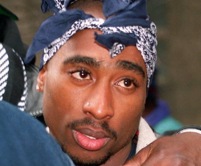 Rapper Tupac Shakur is shown in this Dec. 16, 1993 file photo.