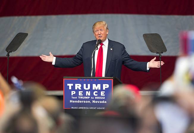 Trumps Rallies at Henderson Pavilion