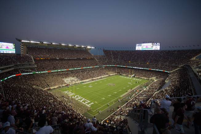 Kyle Field is viewed during an NCAA college football game between Ball State and Texas A&M, Saturday, Sept. 12, 2015, in College Station, Texas. Texas A&M won 56-23. 