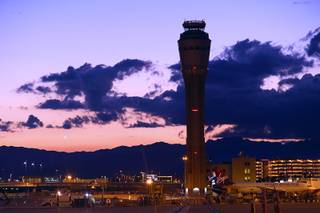 The new air traffic control tower is seen at McCarran International Airport Wednesday, Sept. 21, 2016 in Las Vegas.