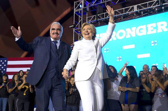 Clinton Joins Latino Superstars in Post Debate Stop