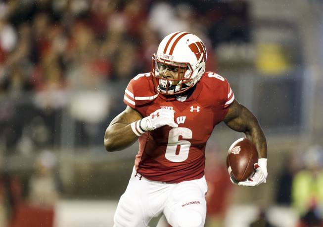 Wisconsin running back Corey Clement during the first half of an NCAA college football game against Ohio State Saturday, Oct. 15, 2016, in Madison, Wis. 