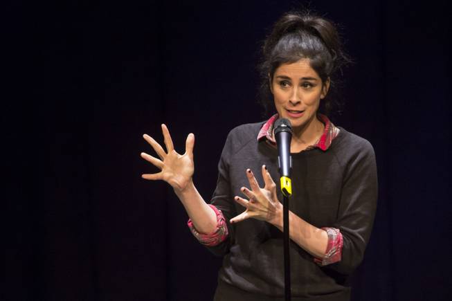 Comedian Sarah Silverman performs at the MGM Grand Hotel & Casino Oct. 22, 2016.