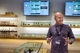 Owner Andrew Jolley of The Source dispensary facility newly opened in Henderson speaks about the numerous edible marijuana products available there on Thursday, Oct. 20, 2016.