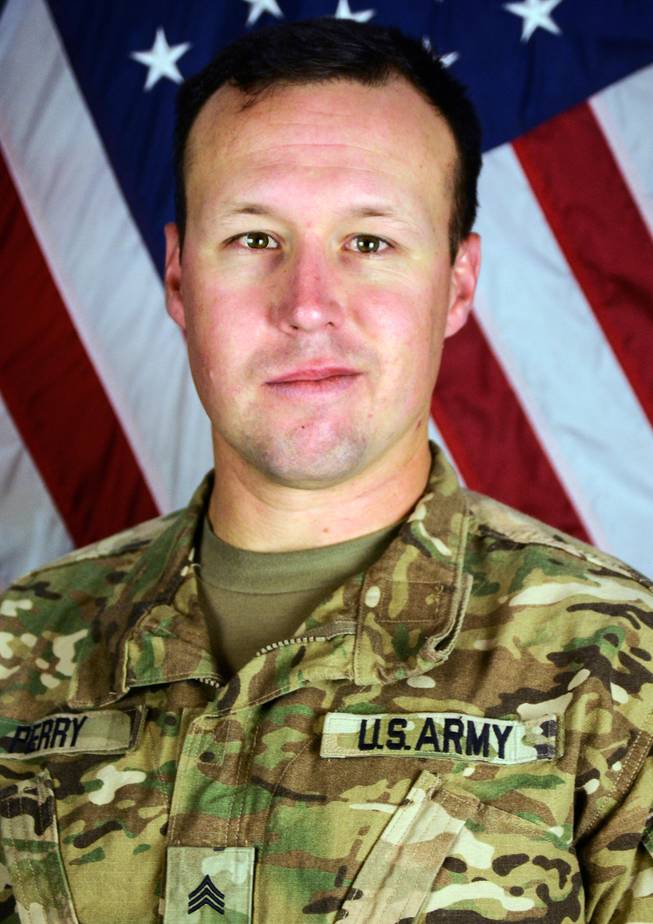 U.S. Army Sgt. John Perry of Stockton, Calif., is seen in this undated photograph. Stewart Perry, the father of a John Perry, who was recently killed in Afghanistan, says he felt disrespected and hurt by passengers who booed him and his family when they were on a flight that was running late to meet his son's remains and passengers were asked to remain seated so they could deplane first. John Perry, 30, died of injuries inflicted by an improvised explosive device attack Nov. 12, 2016, inside Bagram Airfield.