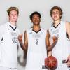 Faith Lutheran High School Boys Basketball, from left, Elijah Kothe, Jaylen Fox and Nic Maccioni participate in the Las Vegas Sun Media day at The South Point, Wed Nov. 16, 2016.
