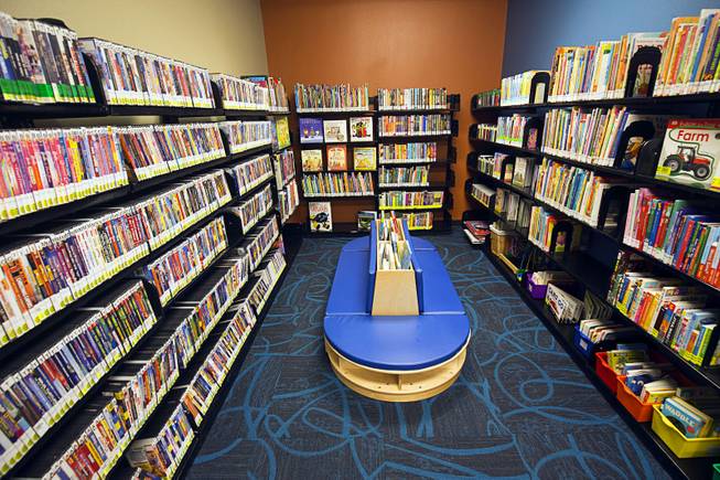 A view of the children's section of the Searchlight Library in Searchlight, Nev. Thursday, Dec. 1, 2016. The previous library was in a single-wide trailer, said Searchlight historian Jane Bunker Overy.