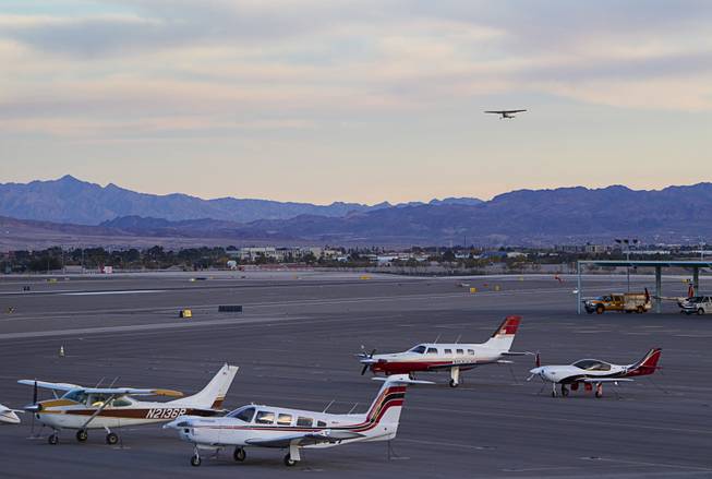 A view of the North Las Vegas Airport Wednesday, Dec. 7, 2016. The airport, originally called Sky Haven Airport when it opened in 1941, will host an aviation open house on Saturday, Dec. 10, from 9 am. to 3 pm.