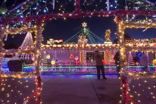 A view of Dale Ryan and Dyanah Musgrave's home in Boulder City Sunday Dec. 18, 2016. The home will be featured in The Great Christmas Light Fight