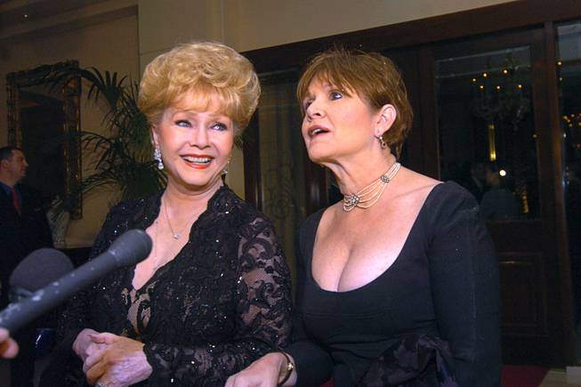 Debbie Reynolds and Carrie Fisher in Las Vegas