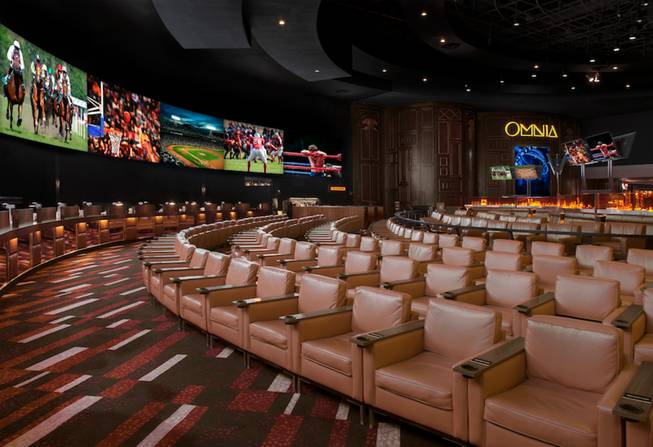The Caesars Palace sports book will show the NCAA Tournament on a 138-foot LED video wall capable of 96 different screen configurations. The setup includes listening technology, which also allows patrons to listen to games via smartphone.
