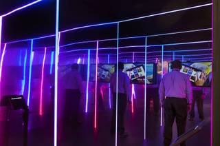 In partnership with Lightwave, attendees can have their emotions censored and measured in the Emotion Chamber creating a visual light pattern during the Adobe Summit  The Digital Marketing Conference, being held at the Palazzo on Wednesday, March 22, 2017.