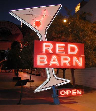 The Red Barn sign — from one of Las Vegas' first gay bars — will be the first Neon Museum piece to visit the Fashion Show mall.
