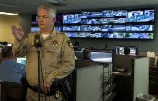 Metro Police Capt. Christopher Darcy speaks on their Las Vegas terrorism preparation from the Southern Nevada Counter-Terrorism Center aka Fusion Center on Tuesday, May 23, 2017.