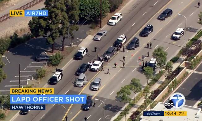 Police Officer Shot Los Angeles